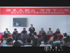爱心人士向大河岸镇中心小学捐赠图书
